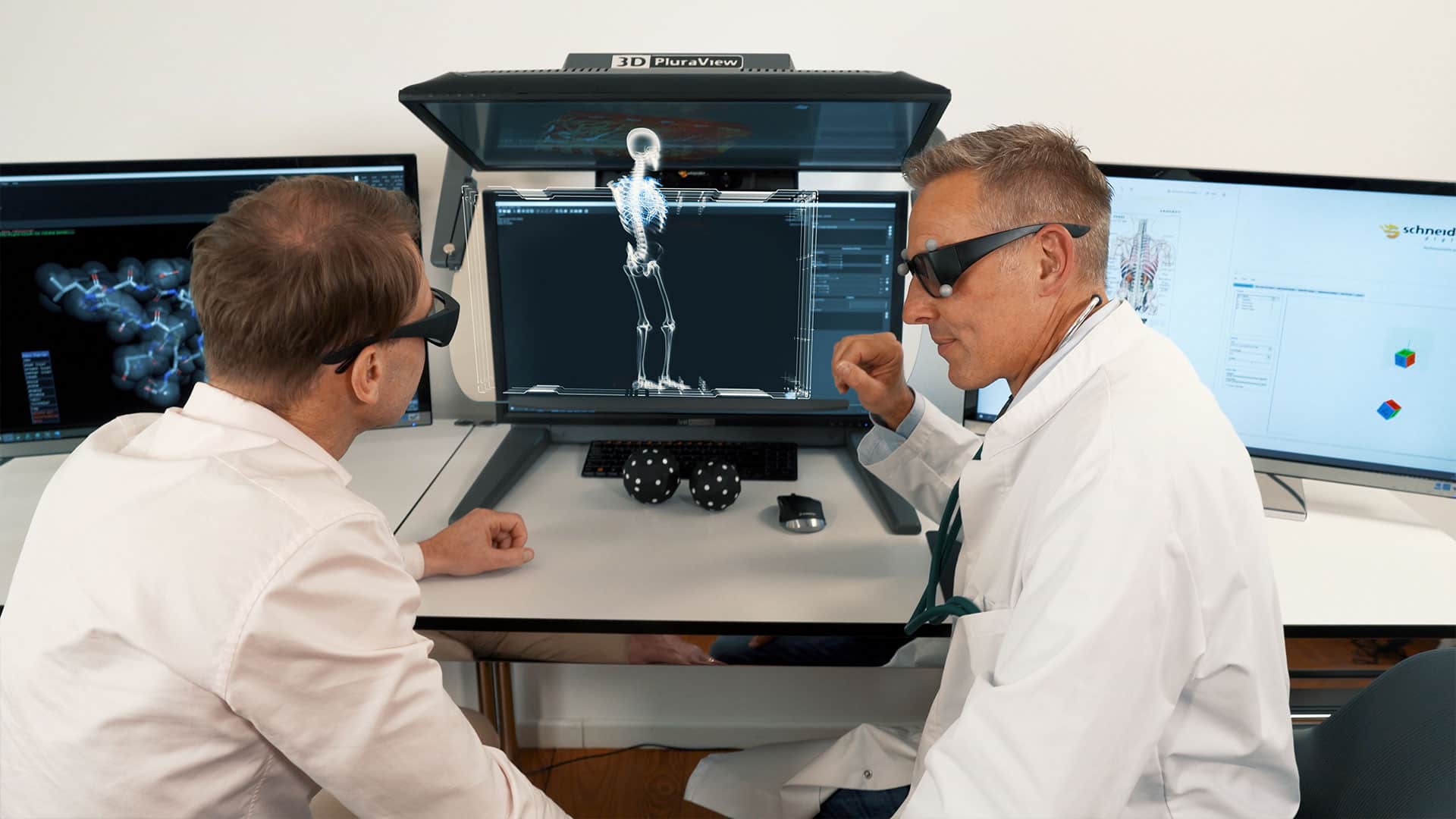 VR-PluraView Medical Anwendung Skelett